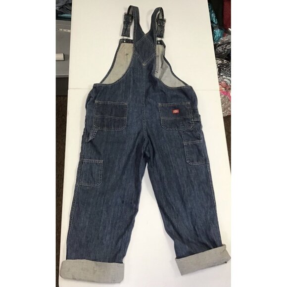 Vintage Dickies Denim L Overalls with Paint Distressed/Retro/Hippy/Boho 🩵 - Picture 3 of 7